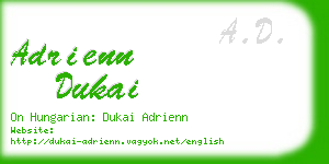 adrienn dukai business card